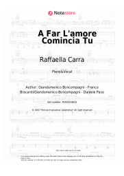 Sheet music, chords Raffaella Carra - A Far L'amore Comincia Tu