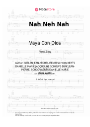 Sheet music, chords Vaya Con Dios - Nah Neh Nah