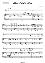 Sheet music, chords YolcuBeats - Midnight Fell Without You