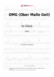 Sheet music, chords Isi Glück, Pietro Lombardi - OMG (Ober Malle Geil)