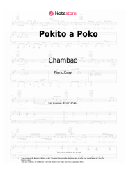 Sheet music, chords Chambao - Pokito a Poko