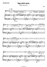 Sheet music, chords LEA - Sag nicht sorry (Piano Sessions)