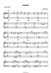 Sheet music, chords Alba Reche - caronte