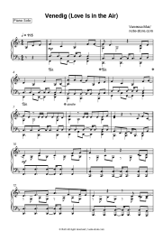 Sheet music, chords Vanessa Mai - Venedig (Love Is in the Air)