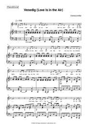 Sheet music, chords Vanessa Mai - Venedig (Love Is in the Air)