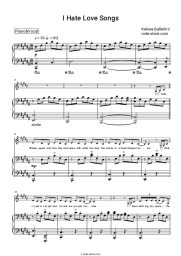 Sheet music, chords Kelsea Ballerini - I Hate Love Songs