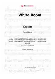 Sheet music, chords Cream - White Room