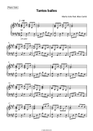 Sheet music, chords Marta Soto, Blas Canto - Tantos Bailes