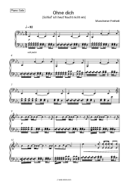 Sheet music, chords Munchener Freiheit - Ohne dich (Schlaf' ich heut' Nacht nicht ein)