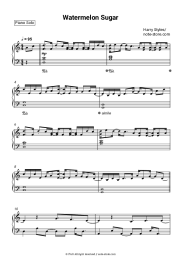 Sheet music, chords Harry Styles - Watermelon Sugar