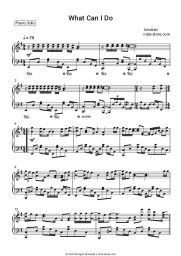 Sheet music, chords Smokie - What Can I Do