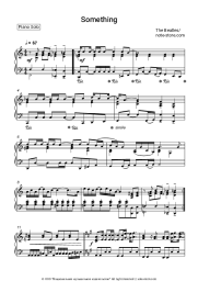 Sheet music, chords The Beatles - Something