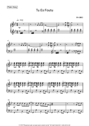 Sheet music, chords In-Grid - Tu Es Foutu
