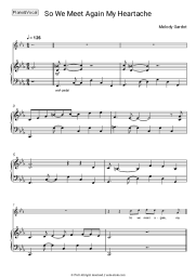 Sheet music, chords Melody Gardot - So We Meet Again My Heartache