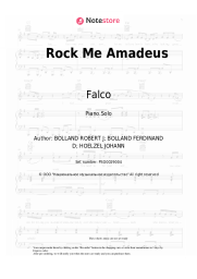 Sheet music, chords Falco - Rock Me Amadeus