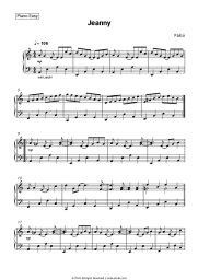 Sheet music, chords Falco - Jeanny