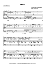 Sheet music, chords Jax Jones, Ina Wroldsen - Breathe