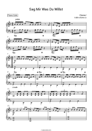 Sheet music, chords Clueso - Sag Mir Was Du Willst