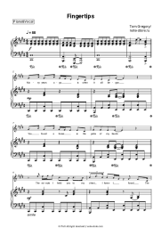 Sheet music, chords Tom Gregory - Fingertips