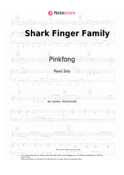 Sheet music, chords Pinkfong - Shark Finger Family