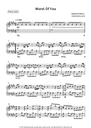 Sheet music, chords Maisie Peters - Worst of You