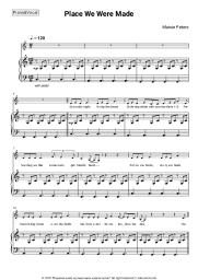 Sheet music, chords Maisie Peters - Place We Were Made