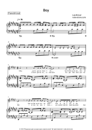 Sheet music, chords Lee Brice - Boy