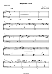 Sheet music, chords Gjon’s Tears - Repondez-moi