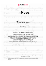 Sheet music, chords The Mamas - Move
