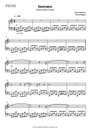 Sheet music, chords Apocalyptica, Nina Hagen - Seemann