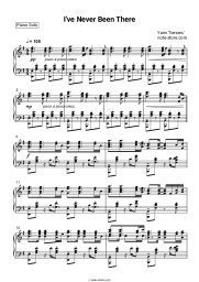 Sheet music, chords Yann Tiersen - I've Never Been There