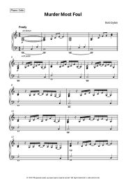 Sheet music, chords Bob Dylan - Murder Most Foul