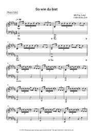 Sheet music, chords MoTrip, Lary - So wie du bist