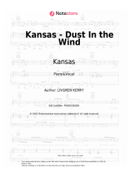 Sheet music, chords Kansas - Dust In the Wind