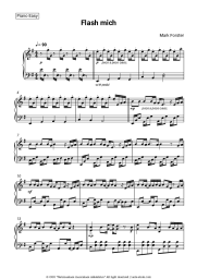 Sheet music, chords Mark Forster - Flash mich