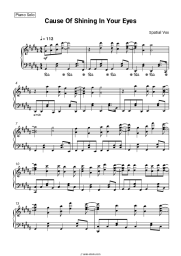 Sheet music, chords Spatial Vox - Cause Of Shining In Your Eyes