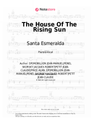 Sheet music, chords Santa Esmeralda - The House Of The Rising Sun