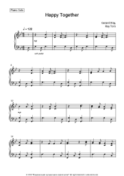 Sheet music, chords Gerard Way, Ray Toro - Happy Together