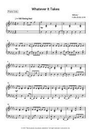 Sheet music, chords Milow - Whatever It Takes