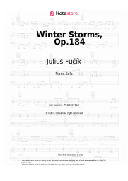 Sheet music, chords Julius Fučík - Winter Storms, Op.184