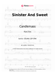 Sheet music, chords Candlemass - Sinister And Sweet