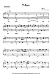 Sheet music, chords  LUNA - Verlierer