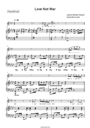 Sheet music, chords Jason Derulo, Nuka - Love Not War (The Tampa Beat)