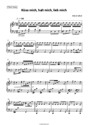 Sheet music, chords Ella Endlich - Kuss mich, halt mich, lieb mich