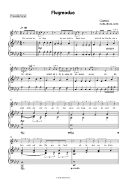 Sheet music, chords Clueso - Flugmodus