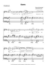 Sheet music, chords Dermot Kennedy - Giants