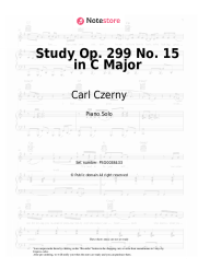 Sheet music, chords Carl Czerny - Study Op. 299 No. 15 in C Major