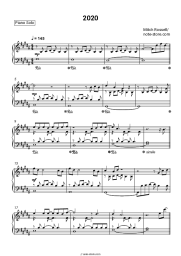 Sheet music, chords Mitch Rossell - 2020