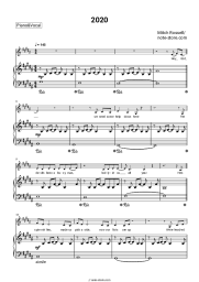 Sheet music, chords Mitch Rossell - 2020