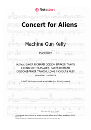 Sheet music, chords Machine Gun Kelly - Concert for Aliens